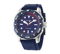 Nautica Herren Analog Quarz Uhr mit Silikon Armband NAPTDAS31