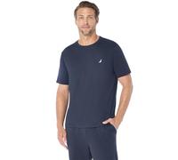 Nautica Herren Anchor Schlafshirt mit Rundhalsausschnitt Pyjamaoberteil, Marineblau, M