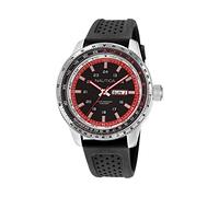 Nautica Men's Stainless Steel Quartz Silicone Strap, Black, 22 Casual Watch (Model: NAPP39S22)