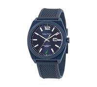 Nautica Herren-Armbanduhr NAPPBS301 Pacific Beach Blau Weizen PU-Faserband, Blau/Blau/Blau