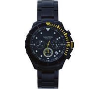 Nautica Herren Chronograph Quarz Uhr mit Edelstahl Armband NAPPTR006