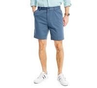 Nautica Herren Classic Fit Flat Front Stretch Solid Chino Deck Legere Shorts, Blau(Indigoblau), 30W