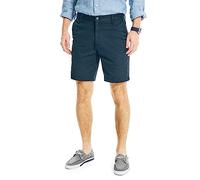 Nautica Herren Classic Fit Flat Front Stretch Solid Chino Deck Legere Shorts, Blau(True Navy), 38W