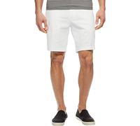 Nautica Herren Classic Fit Flat Front Stretch Solid Chino Deck Legere Shorts, Weiß(bright white), 38W