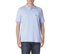 Nautica Herren Classic Fit Short Sleeve Dual Tipped Collar Poloshirt, Noon Blue (Mondblau), S EU