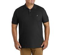 Nautica Herren Classic Fit Short Sleeve Solid Performance Deck Polo Shirt Polohemd, True Black, 2X