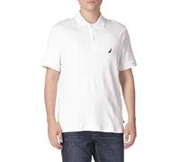 Nautica Herren Classic Fit Short Sleeve Solid Soft Cotton Polo Shirt Polohemd, Bright White, XX-Large