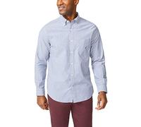 Nautica Herren Classic Fit Stretch Gingham Long Sleeve Shirt Button Down Hemd, J Navy, XX-Large