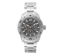 Nautica Herren Datum klassisch Quarz Uhr mit Edelstahl Armband NAPSTL004