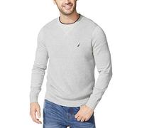 Nautica Herren Gerippter Pullover, Grey Heather, XXX-Large