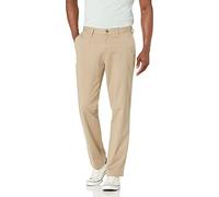 Nautica Herren Classic Fit Flat Front Stretch Solid Chino Deck Lässige Business-Hose, True Khaki, Bundweite: 91 cm, beinlänge: 76 cm (36 W / 30 L)
