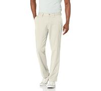 Nautica Herren Klassische Passform, Flache Vorderseite, Stretch, solide Chino Deck Lässige Business-Hose, Stein, Bundweite: 84 cm, beinlänge: 81 cm