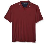 Nautica Herren Klassische Passform, Kurzärmelig, Solider Kragen, Weiches Poloshirt Polohemd, Barolo, XX-Large Hoch