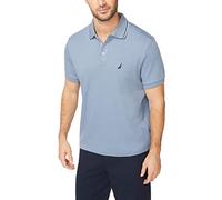 Nautica Herren Klassische Passform, Kurzärmelig, Solider Kragen, Weiches Poloshirt Polohemd, Lake City Blue, 3XL/Tall