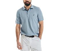 Nautica Herren Klassisches Poloshirt mit kurzen Ärmeln Polohemd, Deep Anchor HEA, X-Klein