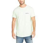 Nautica Herren Kurzärmeliges Rundhalsausschnitt T-Shirt, Edelrost Grün Solid, XL