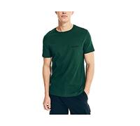 Nautica Herren Kurzärmeliges Rundhalsausschnitt T-Shirt, Tidal Green Solid, L