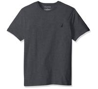 Nautica Herren Kurzarm-T-Shirt mit Rundhalsausschnitt, Anthrazit, Gre M