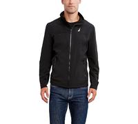 Nautica Herren Leichte Stretch-Windjacke mit durchgehendem Reißverschluss Windbreaker Jacke, Schwarz, Medium