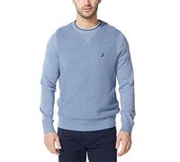 Nautica Herren Men's Ribbed Sweater Pullover, Deep Anchor meliert, XX-Large
