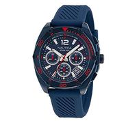 Nautica Herren NAPTCS303 Tin Can Bay Blue Silikon Armbanduhr, Blau/Blau/Blau