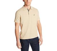 Nautica Herren Performance Pique Polo Shirt Polohemd, Coastal Camel Heather, Mittel