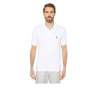 Nautica Herren Poloshirt, kurzärmelig, einfarbig, klassische Passform, Baumwoll-Piqué - Weiß - X-Groß