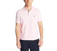 Nautica Herren-Poloshirt mit klassischer Passform, kurzärmelig, einfarbig, weiche Baumwolle, Pink - Cradle Pink, L