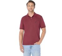 Nautica Herren Klassische Passform, kurzärmelig, einfarbig, weiche Baumwolle Polohemd, Barolo Solid, XL