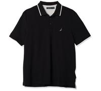 Nautica Herren-Poloshirt mit klassischer Passform und Doppelstreifen-Kragen, kurzärmlig