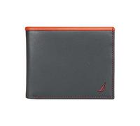 Nautica Herren Pop J-Class Bifold Wallet Geldbörse, Marineblau/rot, Einheitsgröße