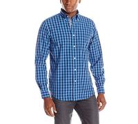 Nautica Herren Popeline Medium Plaid Shirt, Windward Peri, Klein