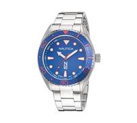 Nautica Herren Quarz Edelstahl Armband Silber 22 Casual Armbanduhr (Modell: NAPFWS221), Silber, Armband