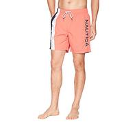 Nautica Herren Quick Dry Color Block T71007 Badehose, Koralle, S