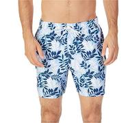 Nautica Herren Quick Dry Full Elastic Waist Printed Swim Trunk Badehose, Coastal Sky, X-Large