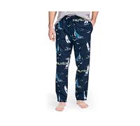 Nautica Herren Schlafanzughose aus 100% Baumwolle, elastischer Bund - Blau - X-Large