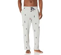 Nautica Herren-Schlafanzughose, weich, gewebt, 100% Baumwolle, elastischer Bund, Grau meliert, Small