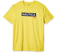Nautica Herren Kurzärmeliges 100% Baumwolle, Motiv: Nautical Serie T-Shirt, Sonnenfisch gelb, Mittel