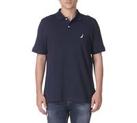 Nautica Herren Short Sleeve Solid Cotton Pique Polo Shirt Poloshirt, Marineblau, X-Groß
