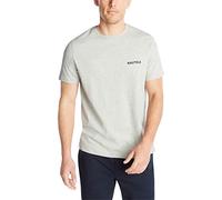 Nautica Herren Short Sleeve Solid Crew Neck T-Shirt Poloshirt, Grey Heather, XX-Large