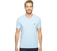 Nautica Herren Short Sleeve Solid Slim Fit V-neck T-shirt T Shirt, Noon Blue (Mondblau), L EU