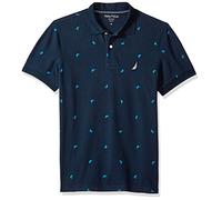 Nautica Herren Slim Fit Short Sleeve Solid Polo Shirt Poloshirt, Navy, X-Groß