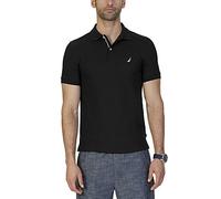 Nautica Herren Slim Fit Short Sleeve Solid Polo Shirt Poloshirt, True Black, Groß
