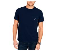 Nautica Herren Solid Crew Neck Short-Sleeve Pocket T-Shirt, Navy, 2X