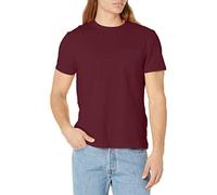 Nautica Herren Solid Crew Neck Short Sleeve Pocket T-shirt T Shirt, Schiffswrack Burgund, L EU