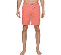 Nautica Herren Solide schnell trocknende klassischem Logo Badehose, Koralle, X-Large
