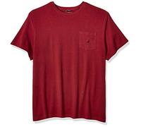 Nautica Herren Solides Rundhalsausschnitt, kurzärmelig und mit Tasche T-Shirt, Barolo, 2X