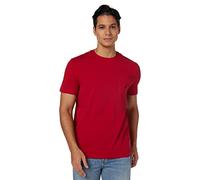 Nautica Herren Solides Rundhalsausschnitt, kurzärmelig und mit Tasche T-Shirt, Rot, 3XL (Hoch)