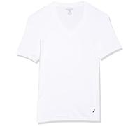 Nautica Herren-T-Shirt, Baumwolle, V-Ausschnitt, 3er-Pack, L