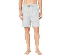 Nautica Herren Weich Gewebte Schlaf-Pyjama, 100% Baumwolle, Elastischer Bund Pyjamahose, Neutrales Grau, L
